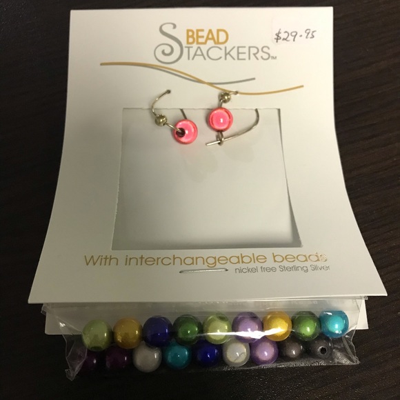 Earrings with Interchangeable Beads - Picture 1 of 4